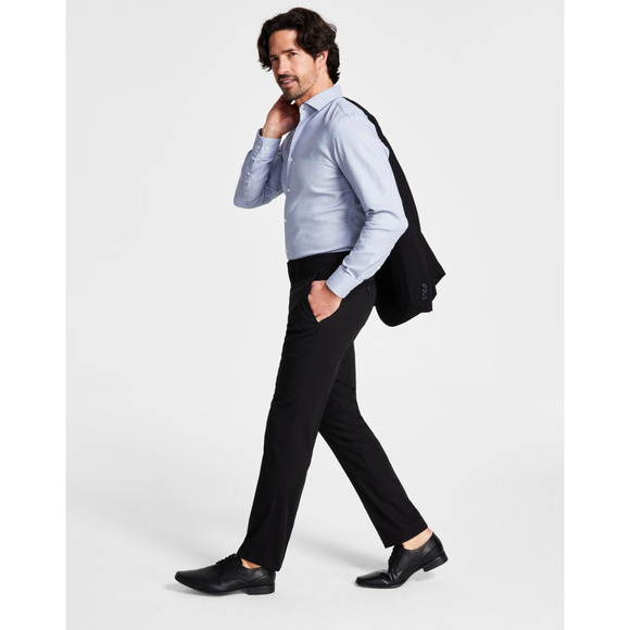 Kenneth Cole Reaction Men Techni Cole Slim Fit Suit Pants Black Size 28X29 - Picture 1 of 1